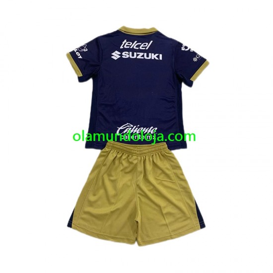 Camisola Pumas UNAM Criança Equipamento Segundo 2024-2025 Manga Curta